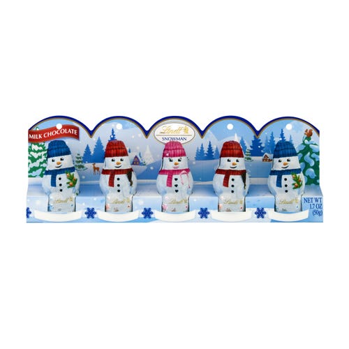 Lindt Snow Man 5-Pack 50g