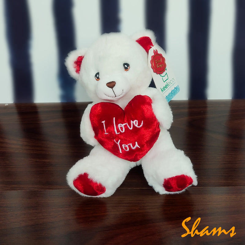 Keel Toy 15cm Cream Valentines Sentiment Bear - Shams Shopping Centre Keel  