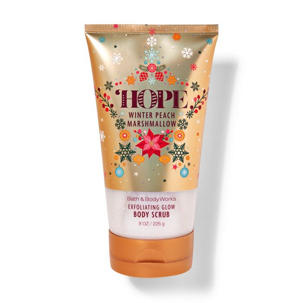 BBW Hope Winter Peach Marshmallow Glow Body Scrub 226g - Shams Shopping Centre Bath & Body Works  