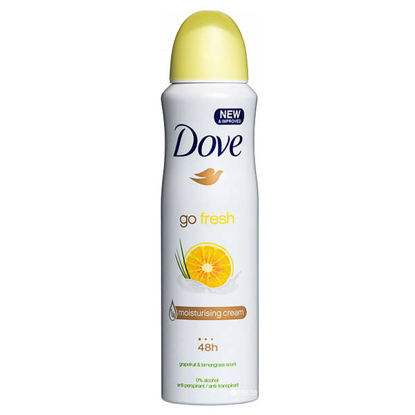 Dove Go Fresh GrapeFruit & Lemongrass Body Spray 150ml
