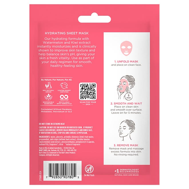 Burts Bees Hydrating Sheet Mask 9.35g (0.33Oz)
