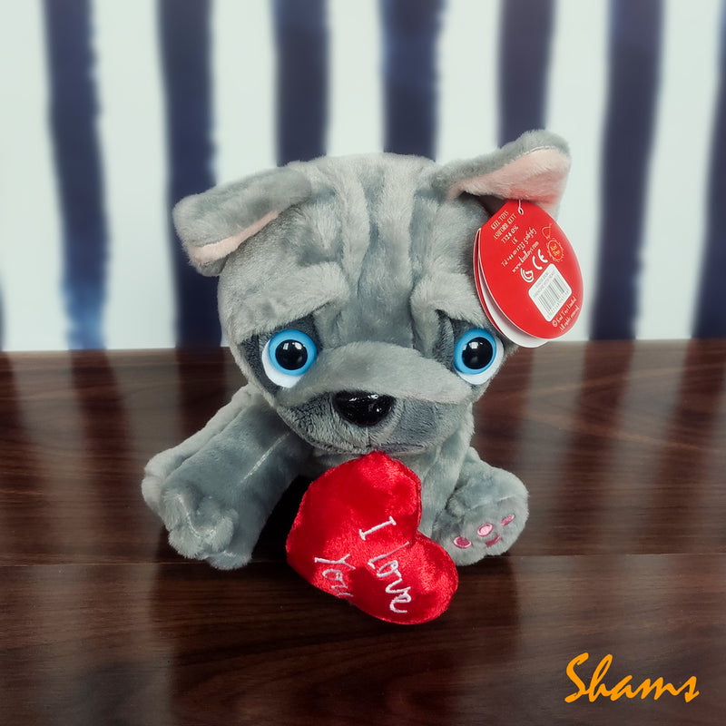 Keel Toy 20cm Frenchie With Heart