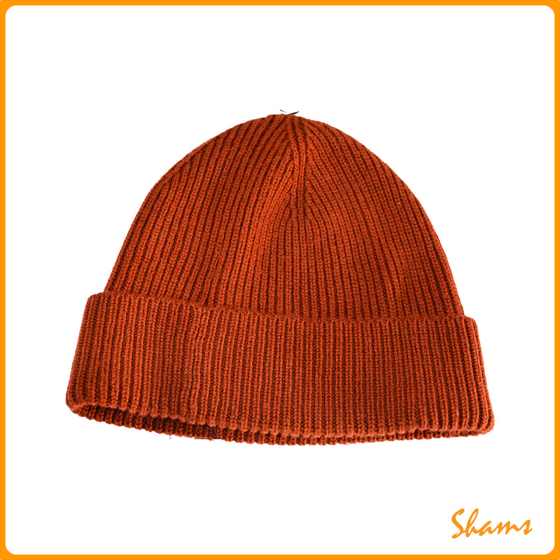 M&S Knitted Beanie Hat (Brandy)