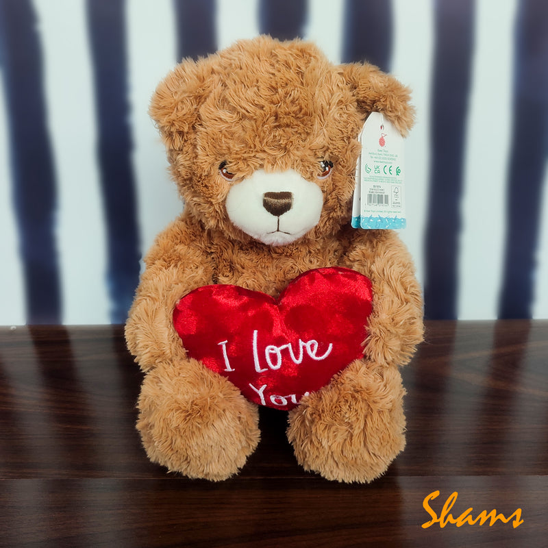 Keel Toys 25CM Honey Bramble Bear With Heart - Shams Shopping Centre Keel  