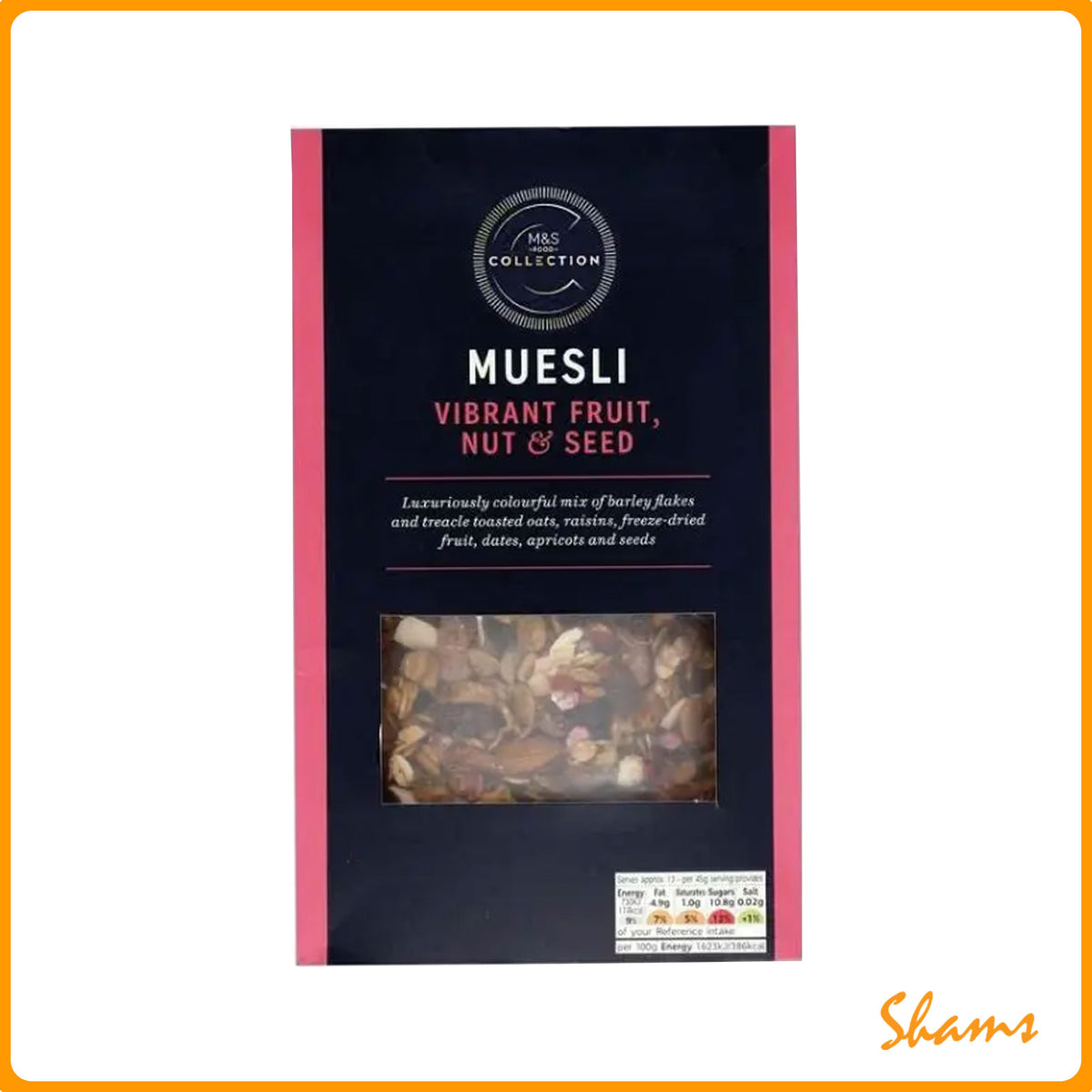 M&S Muesli Vibrant Fruit,Nuts & Seed 600g