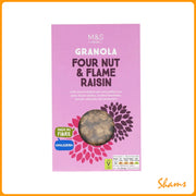 M&S Granola Four Nut & Flame Raisin 500g