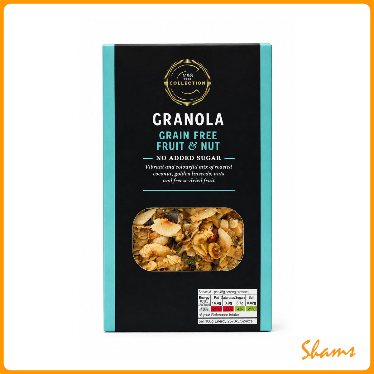 M&S Granola Grain Free Fruit & Nut 360g