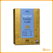 M&S Half Caff Luxury Gold 80 Tea Bags 250g