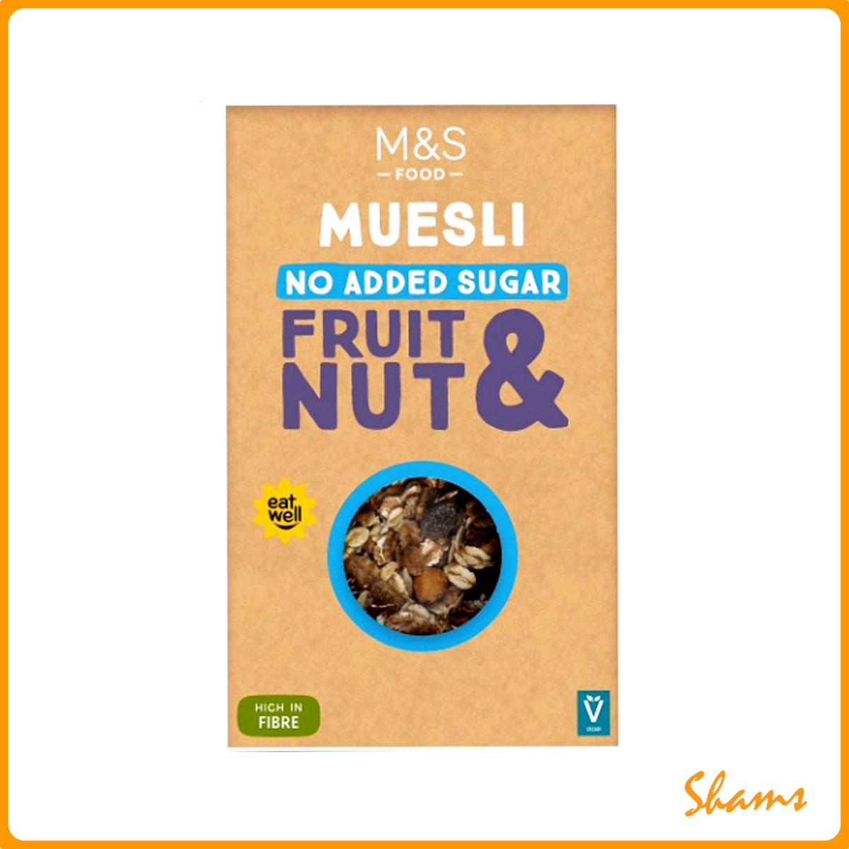 M&S Muesli No Added Sugar Fruit & Nut 600g