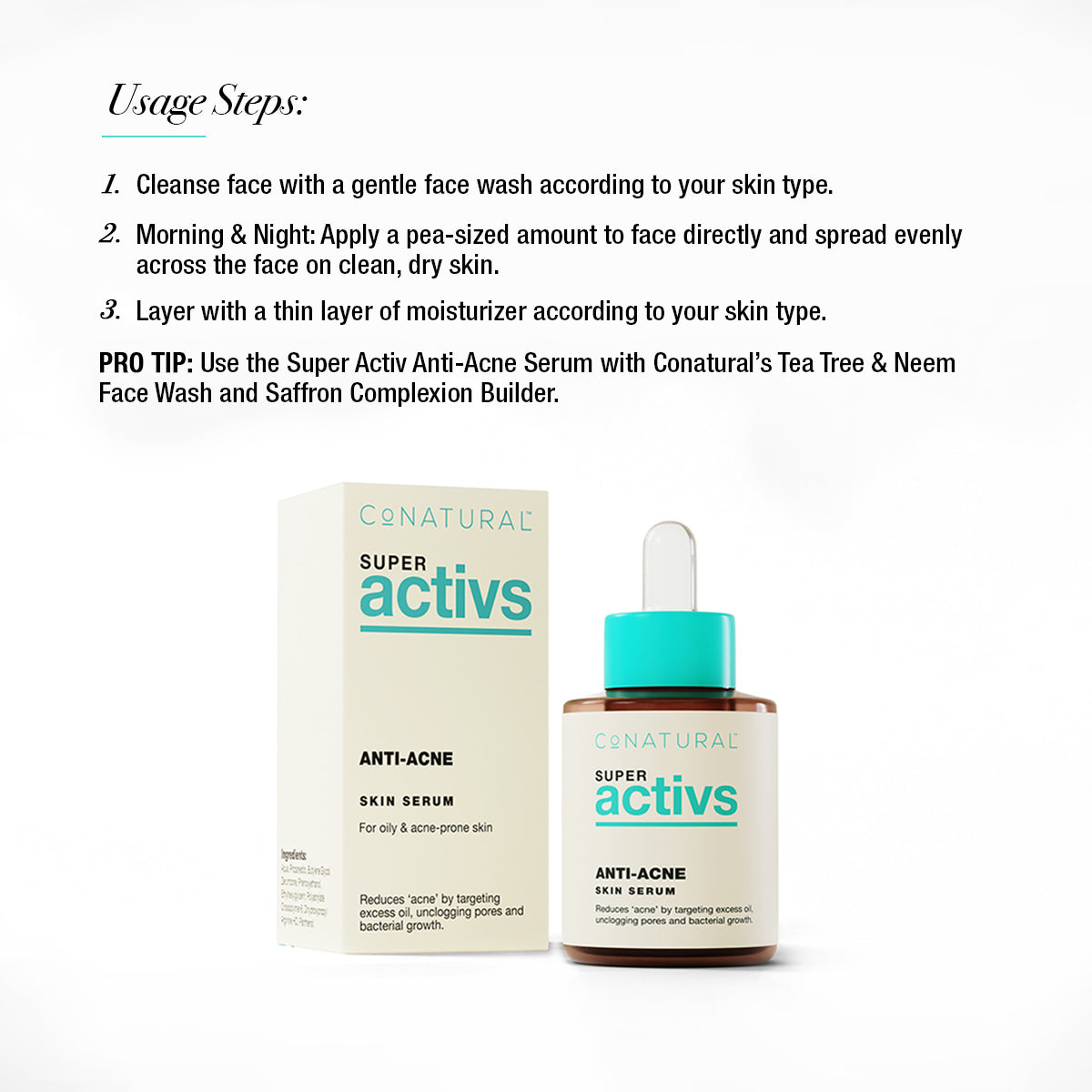 Conatural Super Active Anti Acne Skin Serum 30ml