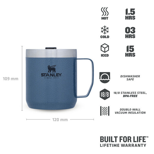 Stanley Classic Legendary Camp Mug | 0.35L | Hammertone Lake - Shams Shopping Centre Stanley  