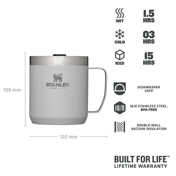 Stanley Classic Legendary Camp Mug | 0.35L | Ash - Shams Shopping Centre Stanley  