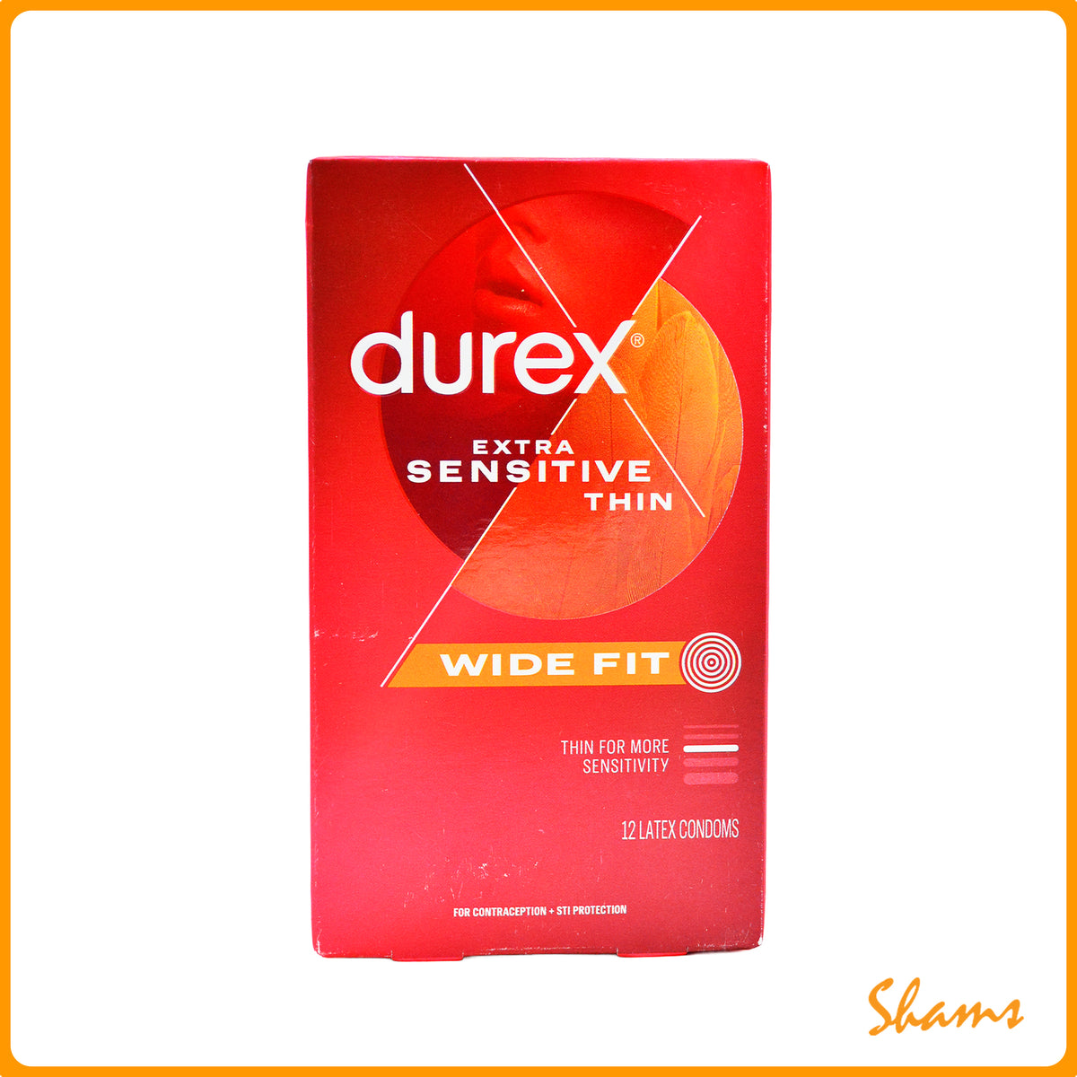 Durex Extra Sensitive Thin Wide Fit Condoms 12p