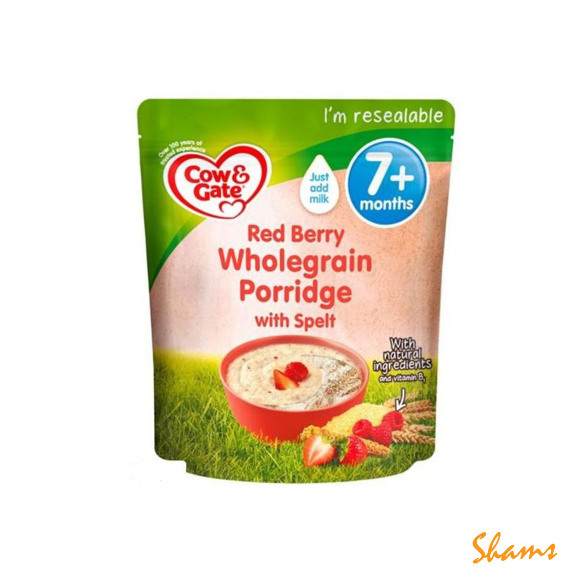 C&G Red Berry Wholegrain Porridge With Split 200g