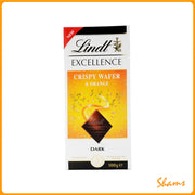 Lindt Excellance Crispy Wafer & Orange Bar 100g