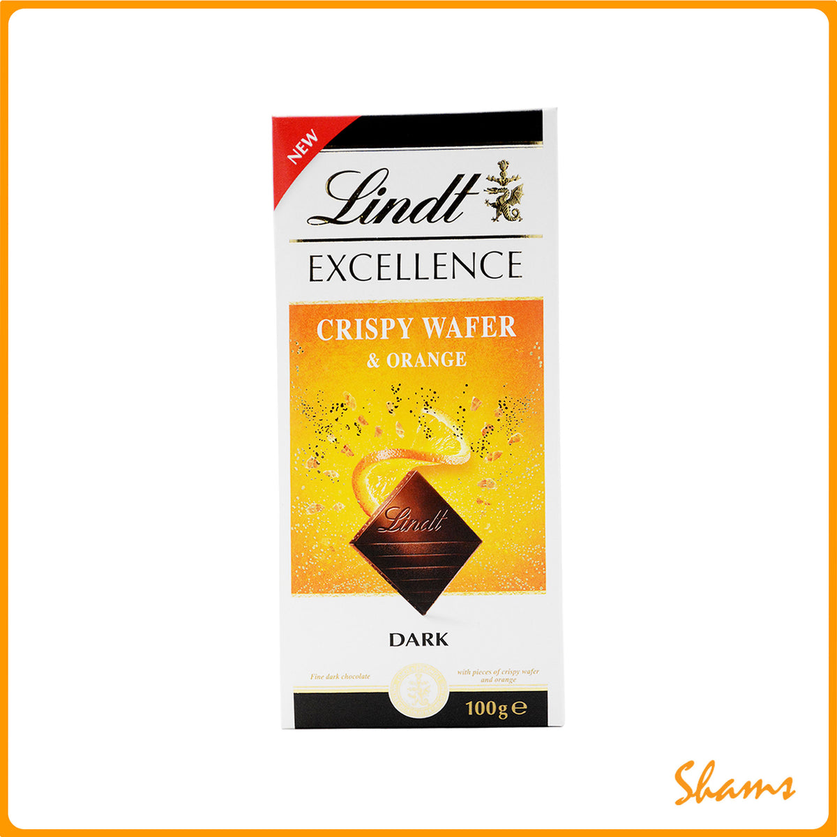 Lindt Excellance Crispy Wafer & Orange Bar 100g
