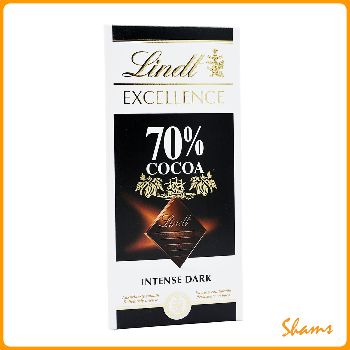 Lindt Excellence 70% Cocoa Dark Chocolate Bar 100g
