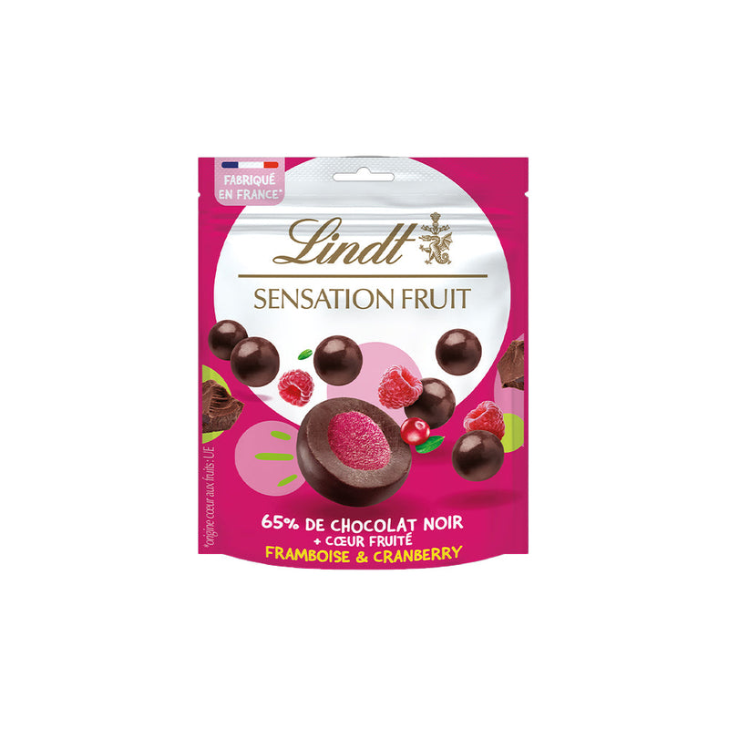 Lindt Sensation Fruit 65% De Chocolat Noir 140g