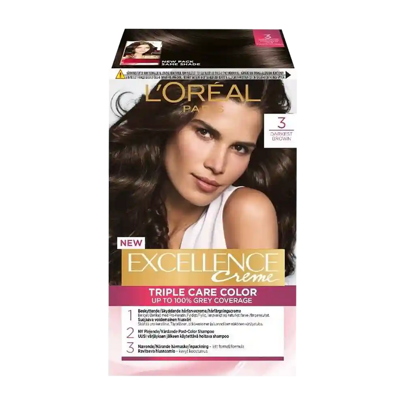 Loreal Excellence 3 Dark Chestnut Brown