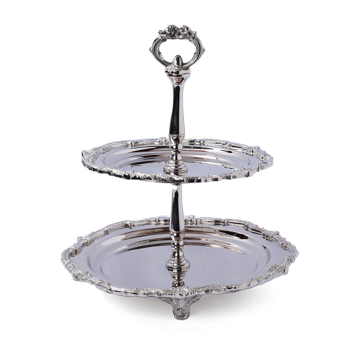 Tableware 2 Tier Fluer Di Lis Pastry Stand SV00133 - Shams Shopping Centre Tableware  