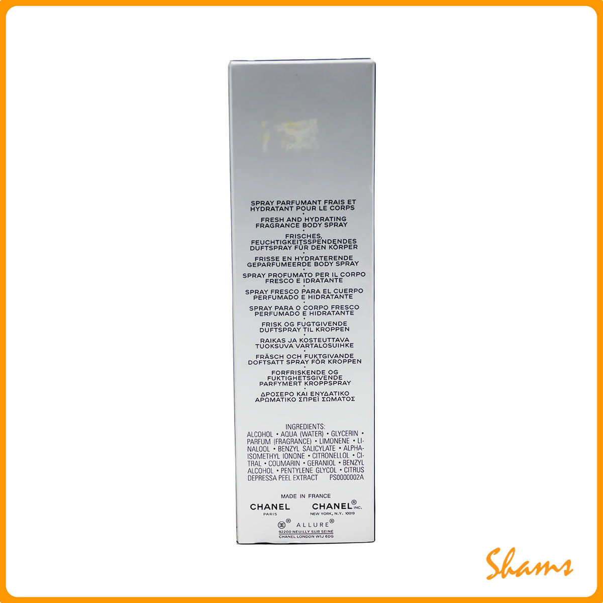 Chanel Allure Homme Sport All Over Spray 100ml