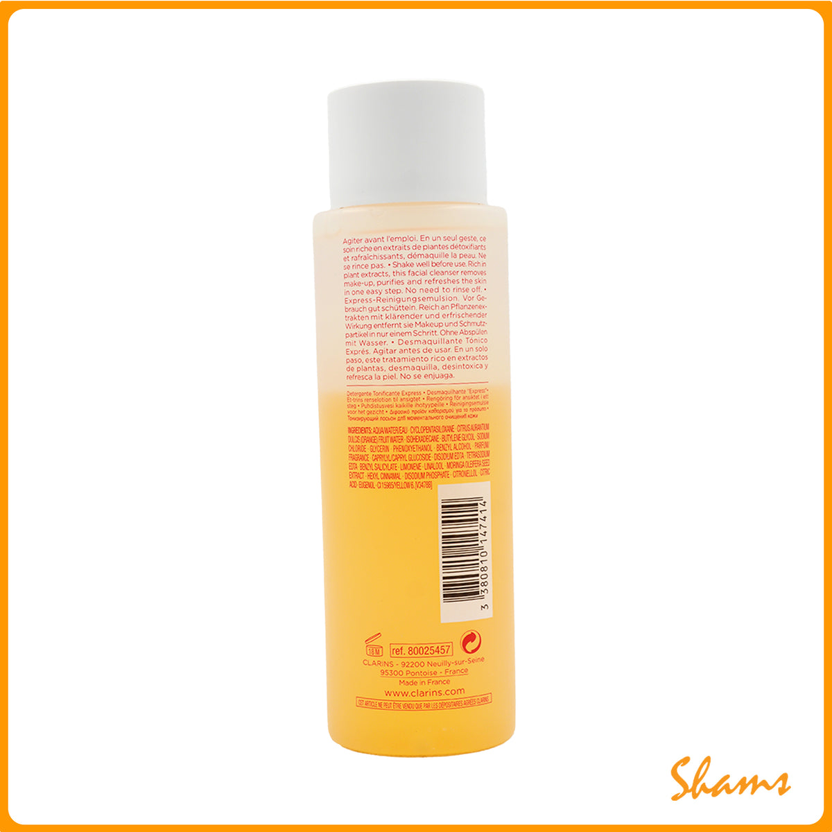 Clarins One-Step Facial Cleanser with Orange Extract 200ml