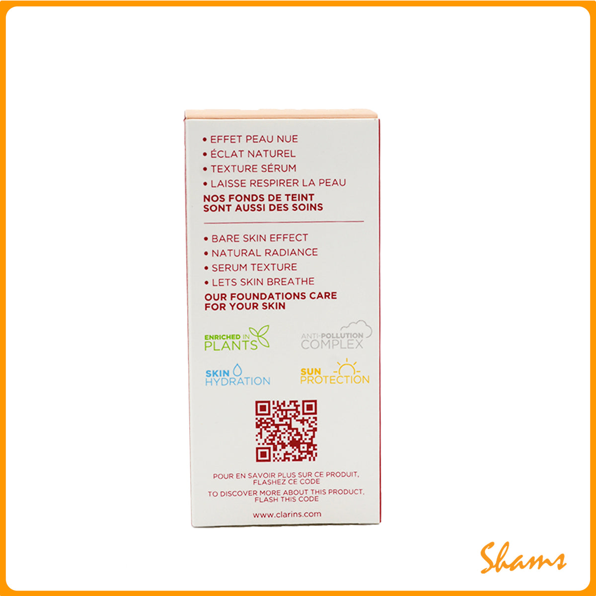 Clarins Skin illusion Foundation 100.5-Cream 30ml