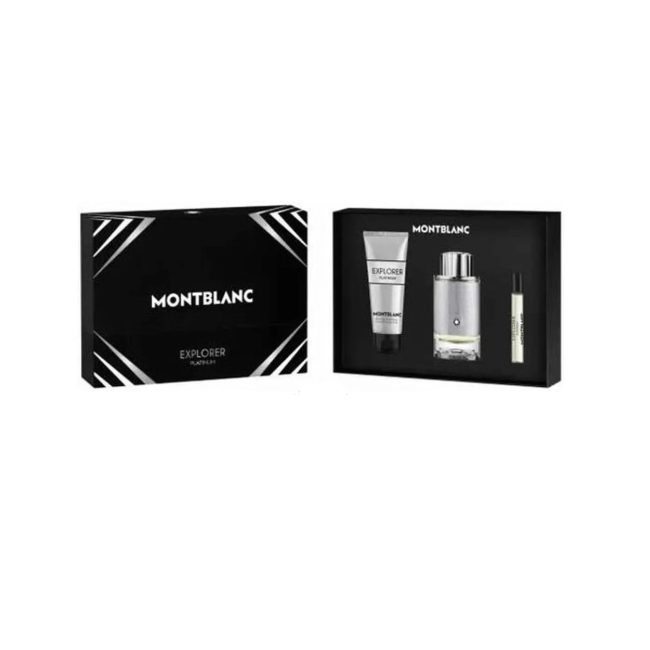 Mont Blanc Explorer Platinum Men 3p Gift Set