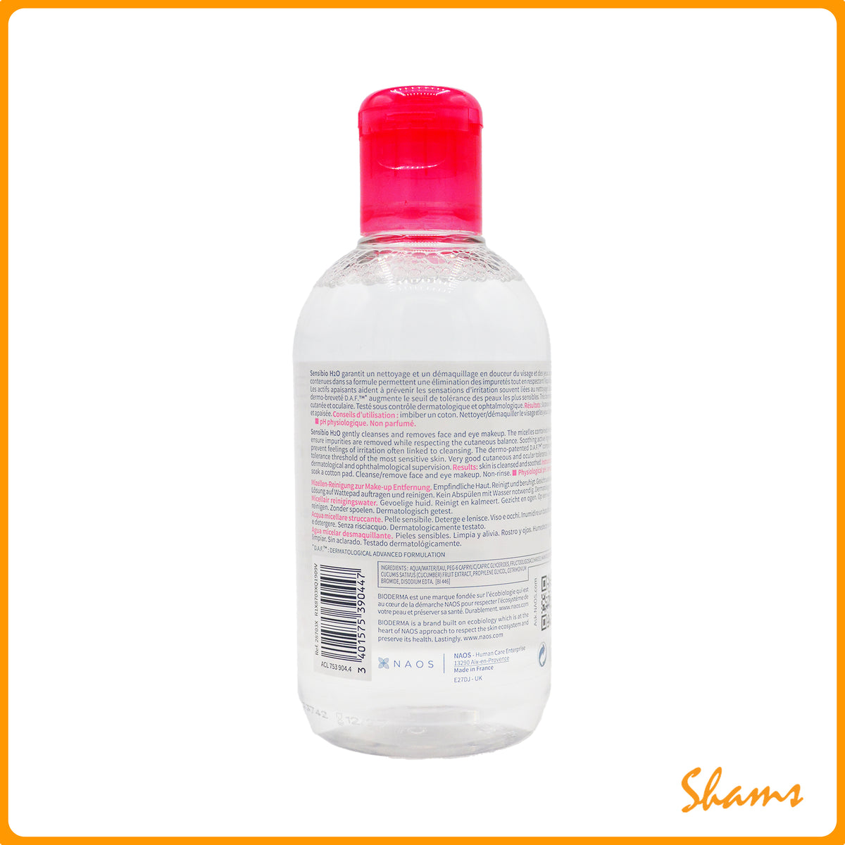 Bioderma sensibo H2O micelle solution 250ml