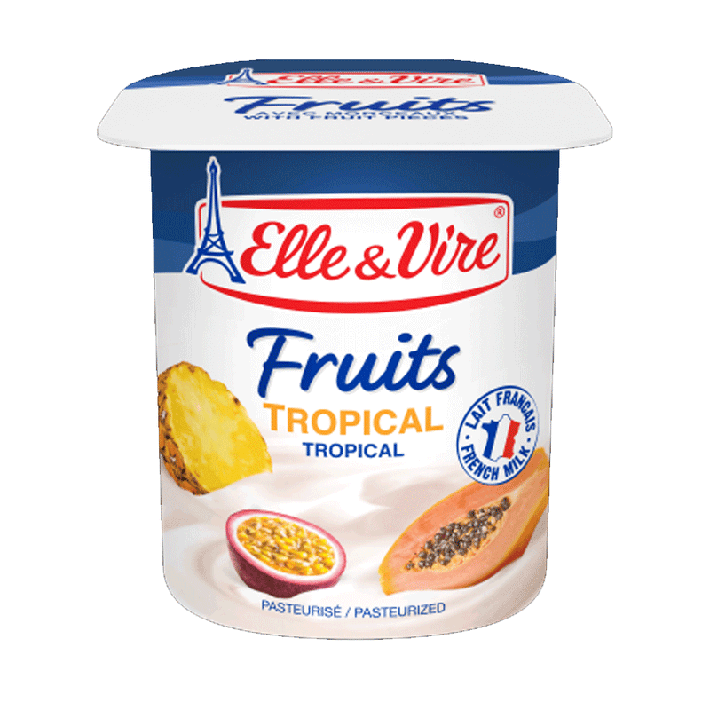Elle & Vire Fruits Tropical Yogurt 125g