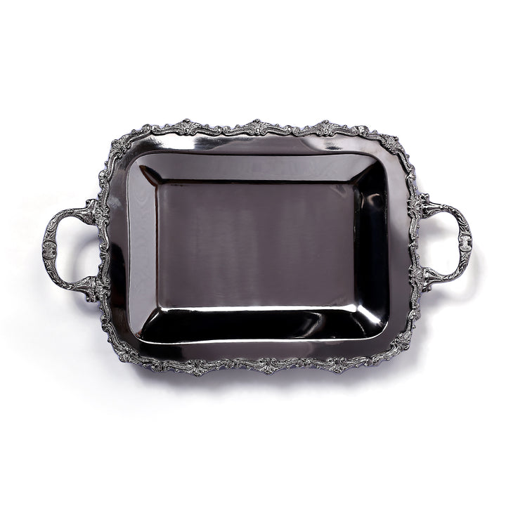 Tableware Rectangular Fluer Di Lis Small Platter SV0024 - Shams Shopping Centre Tableware  
