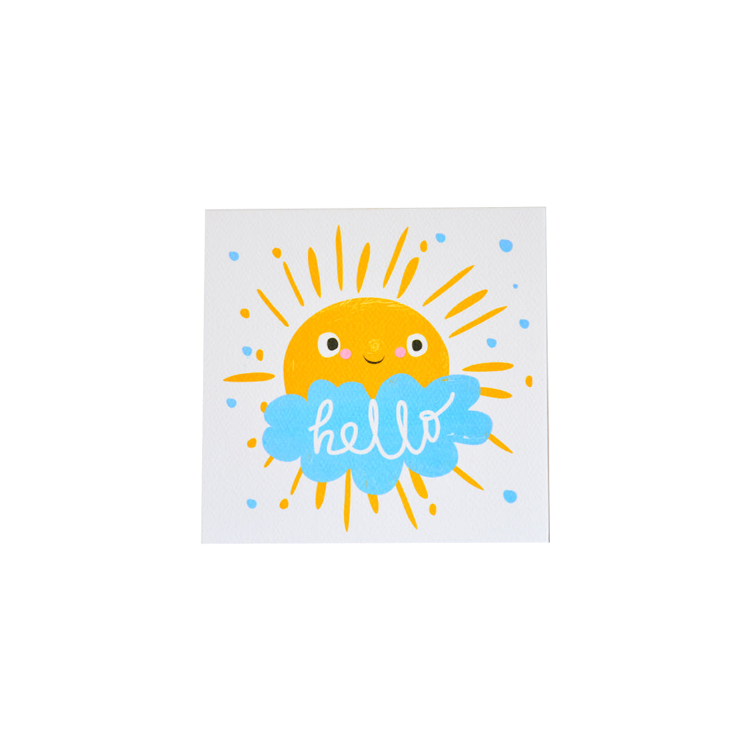 Shams Hello Greeting Card