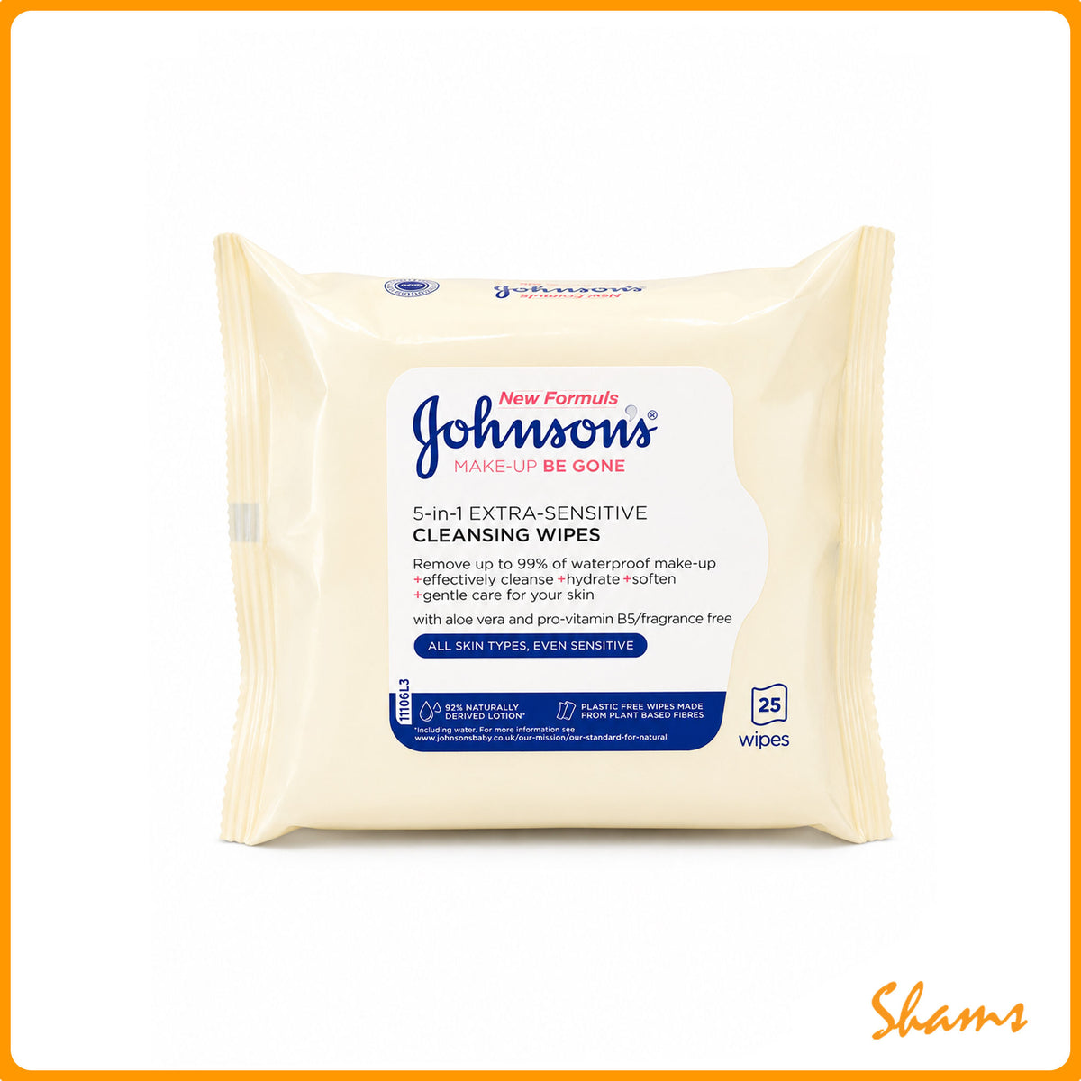 Johnson`s Face Care Extra Sensitive 25 Wipes