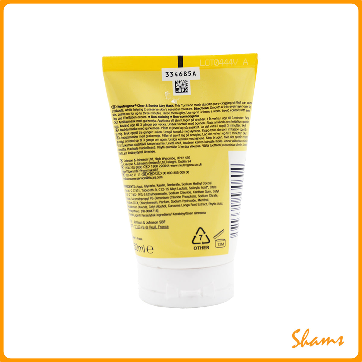 Neutrogena Clear & Soothe Clay Mask 50ml