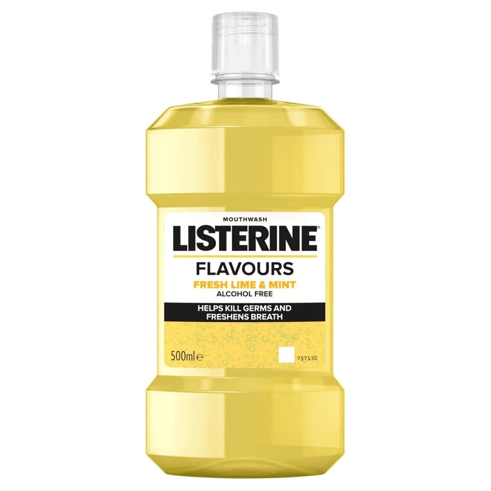 Listerine Fresh Lime & Mint Mouthwash 500ml - Shams Shopping Centre Listerine  
