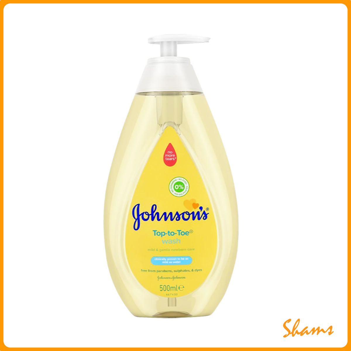 Johnson's Top To Toe Mild & Gentle Wash 500ml