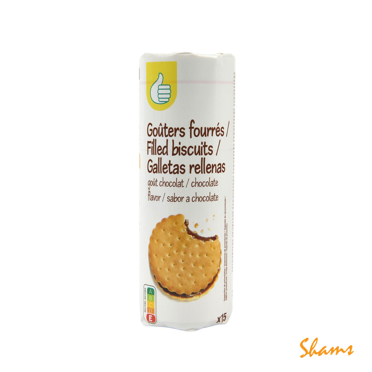 Auchan Gouters Fourres Chocolate Biscuits 300g