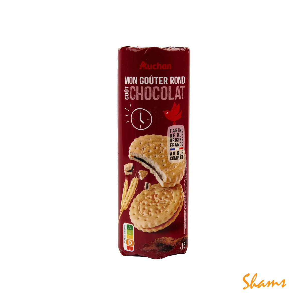Auchan Mon Gouter Round Chocolate Biscuit 300g