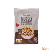 Auchan Muesli Croustillant 3-Chocolats 450g