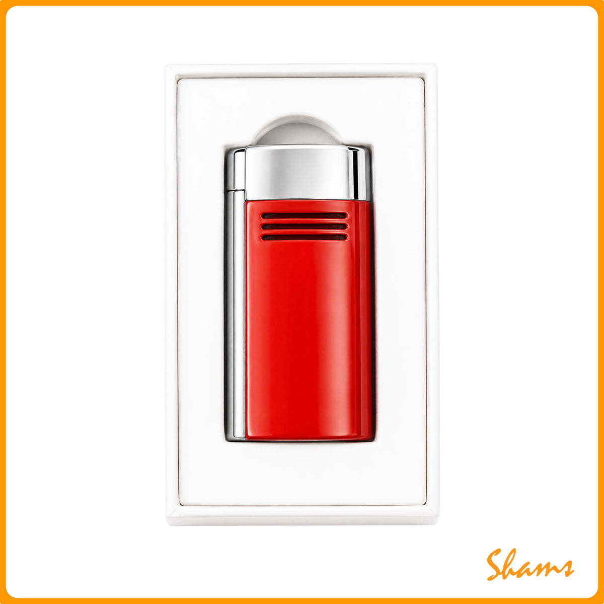 St Dupont Ligheter Mega Jet Red & Chrome (020703)