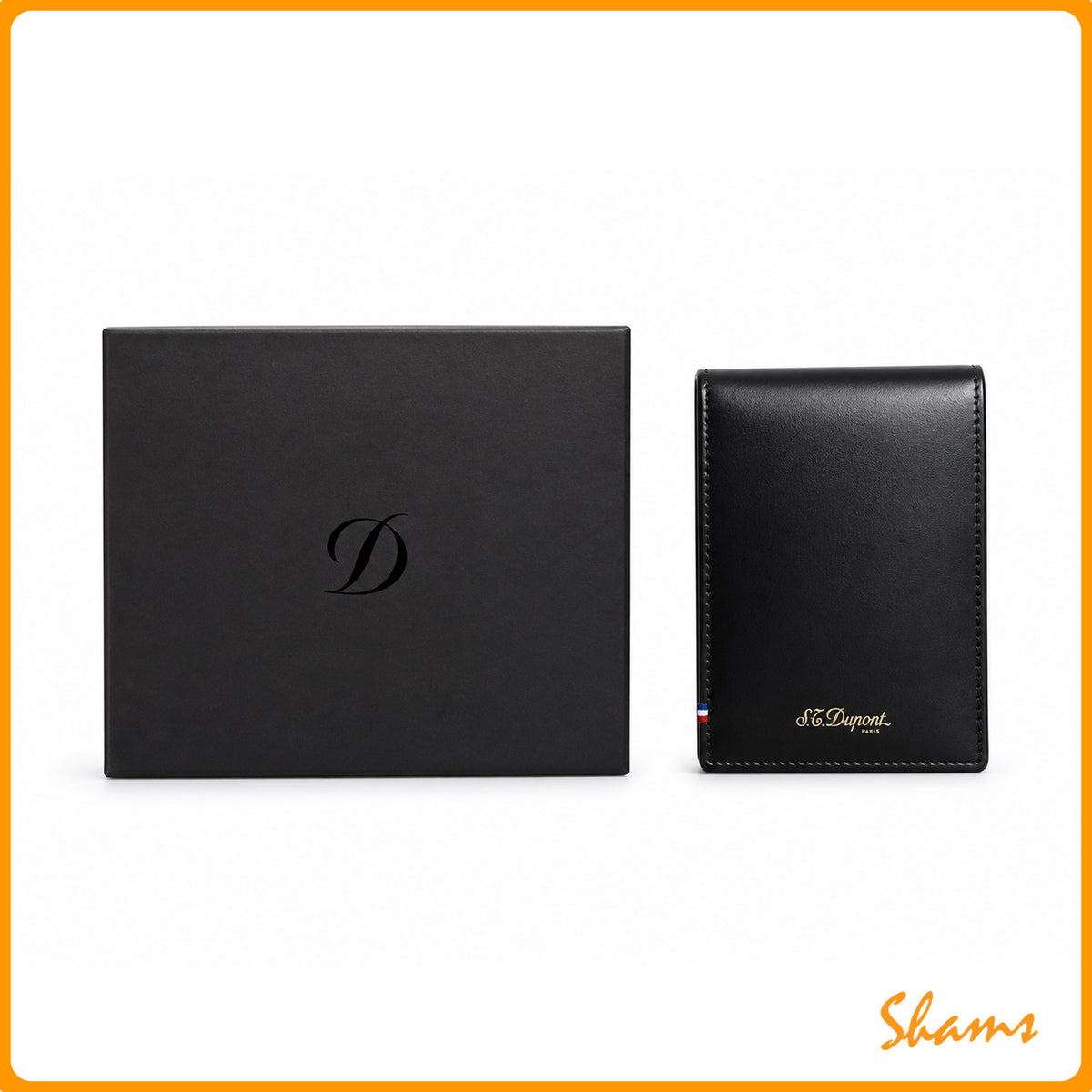 St. Dupont BillFold 8 CC Derby Black Wallet (180072)