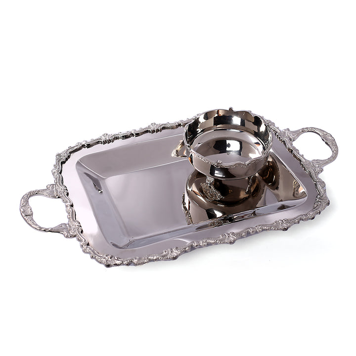 Tableware Rectangular Fluer Di Lis Small Platter SV0024 - Shams Shopping Centre Tableware  