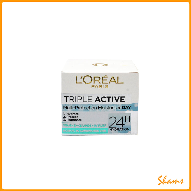 Loreal triple active moisturiser normal skin 50ml
