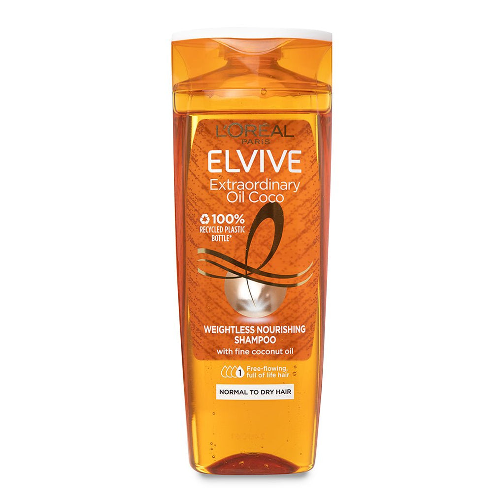 Loreal Elvive Fine Coconut Oil Normal to Dry Shampoo 400 ML - Shams Shopping Centre Loreal  