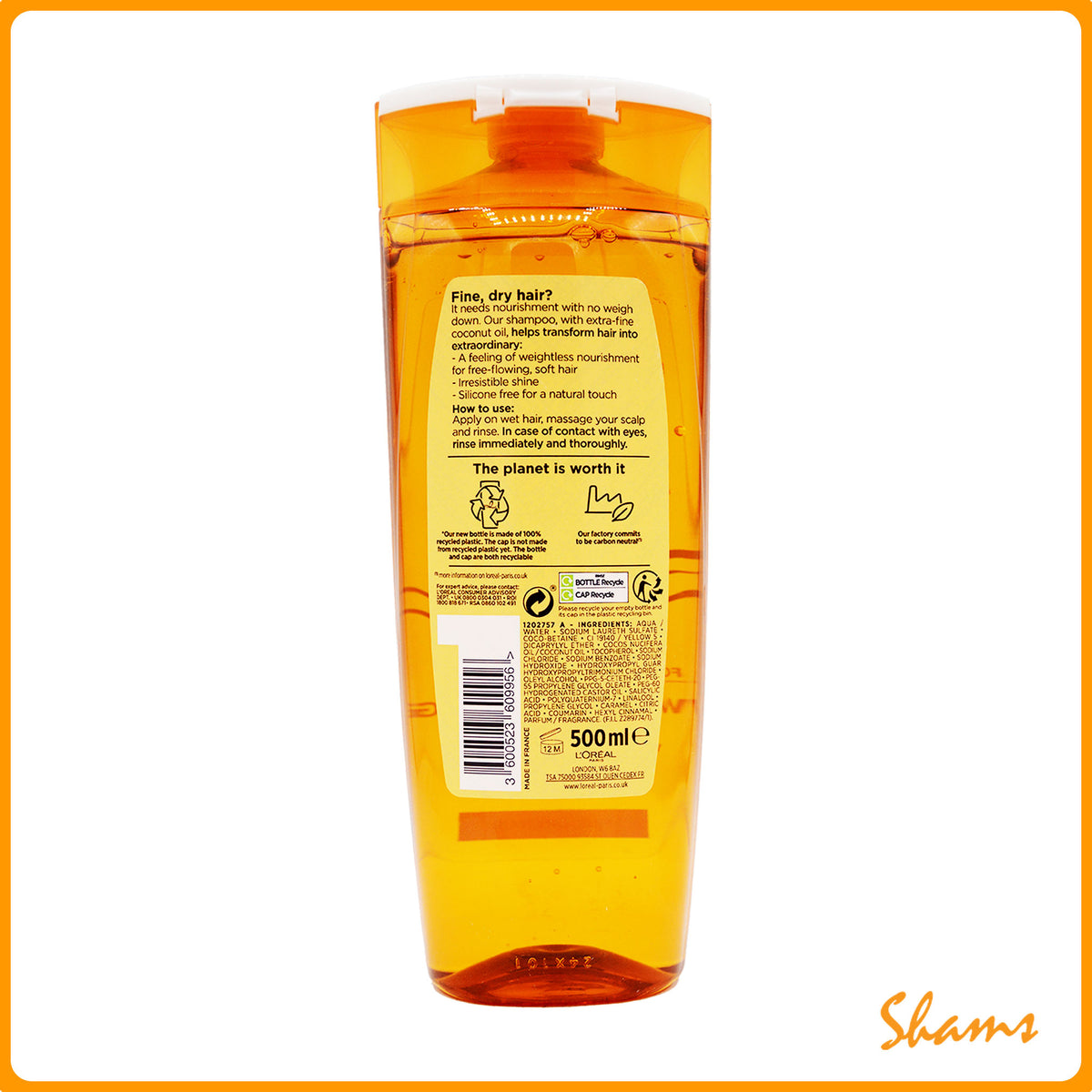 Loreal Elvive Extra Ordinary Oil Nourshing Shampoo 500ml