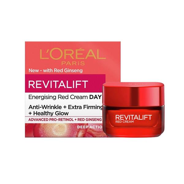 Loreal Revitalift Energising Red Day Cream 50ml - Shams Shopping Centre Loreal  