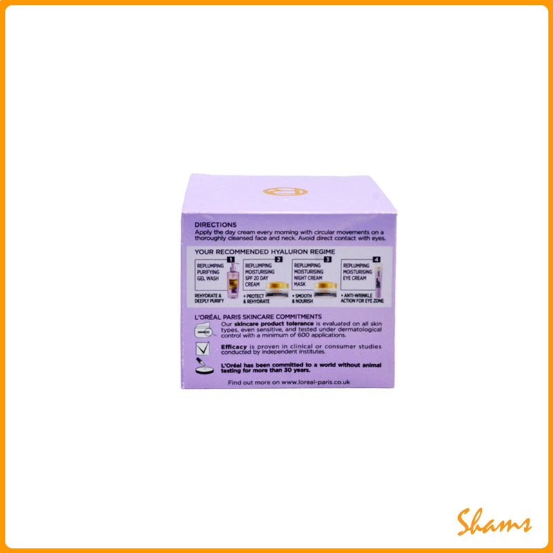 Loreal Hyaluron Expert +HA SPF-20 Day Cream 50ml