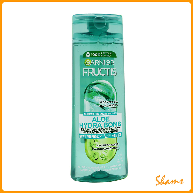 aloe vera shampoo fructis Garnier Fructis Aloe Hydra Bomb Shampoo 400ml – Shams Shopping Centre