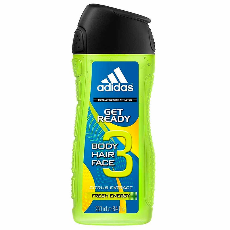 Adidas Get Ready Fresh Energy 3 in 1 Body Wash 250ml Shams Shopping Centre