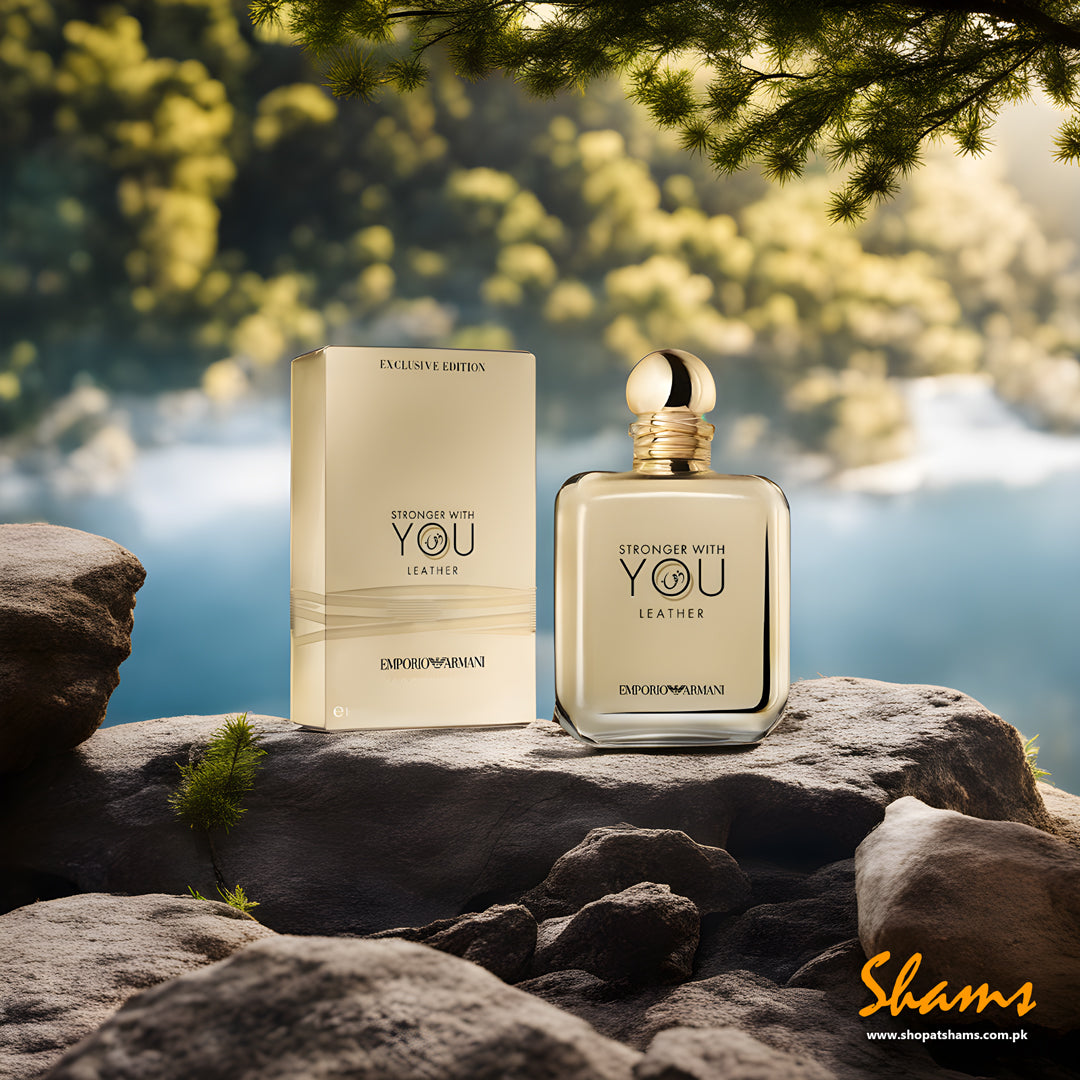 Armani Stronger With You Leather EDP 100ml - Shams Shopping Centre Armani  